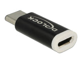 Delock 65678 Usb 2.0 Adapter Micro-B Female To Usb Type-C™ 2.0 Male Black
