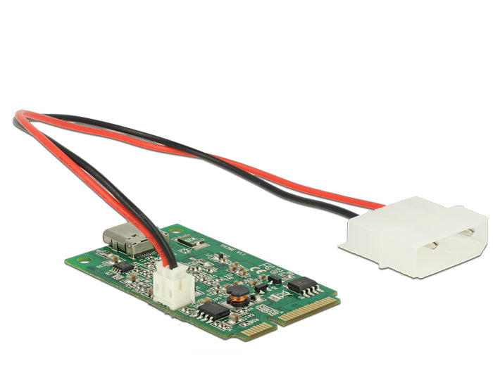 Delock 95259 Mini Pcie I/O Pcie Full Size 1 X Usb Type-C™ 3.1 Gen 2 Female