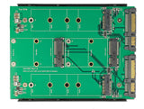Delock 62946 3.5″ Converter 2 X Sata 22 Pin > Dualport 2 X M.2 / 2 X Msata