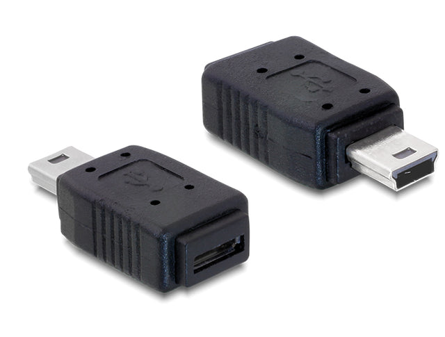 Delock 65155 Adapter Usb Mini Male To Usb Micro-A+B Female