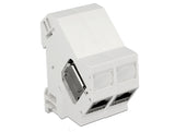 Delock 86414 Keystone Mounting For Din Rail 180°
