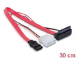Delock 82551 Cable Micro Sata Male > 2 Pin Power 5 V / 3,3 V + Sata 7 Pin 30 Cm