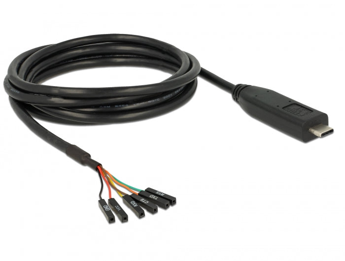 Delock 63946 Converter Usb Type-C™ 2.0 Male To Lvttl 3.3 V 6 Pin Header Female