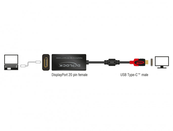Delock 63928 Displayport Adapter For A Usb Type-C™ Monitor 4K 60