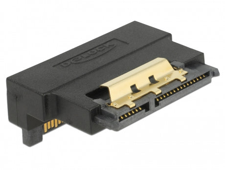 Delock 63943 Adapter Sata 22 Pin Receptacle With Latch To Plug - Angled Down