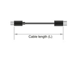 Delock 85207 Usb 10 Gbps Cable Usb Type-C™ Male To Male Pd 3.0 60 W E-Marker