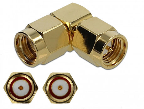Delock 89951 Adapter Sma Plug To Rp-Sma Plug 90° 10 Ghz