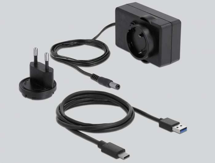 Delock 64090 Usb Type-C™ Docking Station For 2 X Sata Hdd / Ssd Transparent