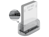 Delock 64089 Usb Type-C™ Docking Station For 1 X Sata Hdd / Ssd Transparent