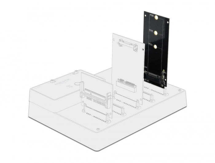 Delock 64099 Sata 22 Pin Male To M.2 Key B Slot Adapter