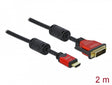 Delock 84342 Hdmi Zu Dvi 24+1 Kabel Bidirektional 2 M