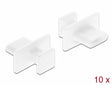 Delock 64097 Dust Cover For Usb Type-C™ Female With Big Grip 10 Pieces White