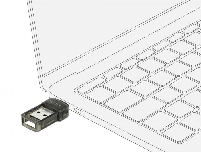 Delock 61002 Usb 2.0 Bluetooth 4.0 Adapter 2 In 1 Usb Type-C™ Or Type-A