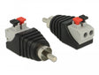 Delock 65566 Adapter Rca Male > Terminal Block With Push Button 2 Pin