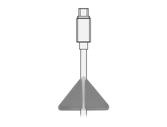 Delock 18328 Cable Holder Triangle Set 2 Pieces