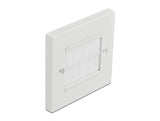 Delock 66495 Cable Management Cover 86 X 86 Mm With White Brush Strips