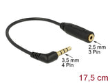 Delock 65673 Audio Cable Stereo Jack 3.5 Mm 4 Pin Male Angled