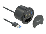 Delock 62794 3 Port In-Desk Hub Usb 1 X Usb Type-C™ And 2 X Usb Type-A