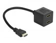 Delock 65226 High Speed Hdmi With Ethernet Splitter 1 X Male To 2 X Female