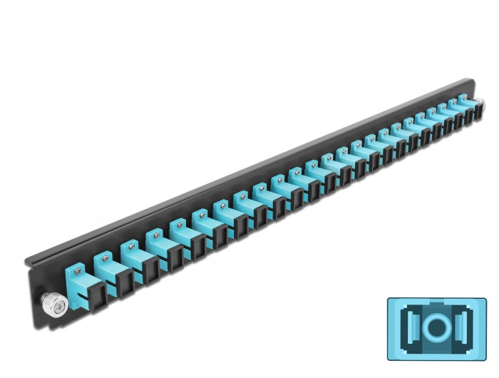 Delock 43354 19″ Splice Box Front Panel 24 Port Sc Simplex Aqua ...