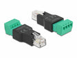 Delock 66527 Adapter RJ11/14 Male To Terminal Block 4 Pin 2-Part