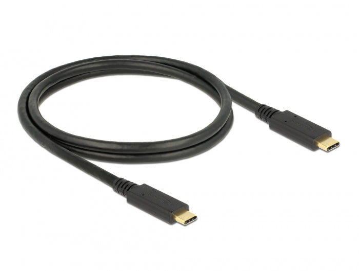 Delock 85531 Usb 3.1 Gen 2 (10 Gbps) Cable Type-C To Type-C 1 M Pd 5 A E-Marker