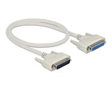Delock 86907 Serial Cable D-Sub 25 Male To Female 0.5 M