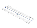 Delock 19520 Hook-And-Loop Cable Tie L 200 X W 12 Mm White 10 Pieces