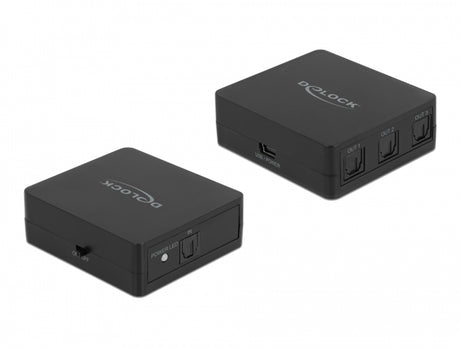 Delock 63397 S/Pdif Toslink Splitter 1 In 3 Out With Usb Powered