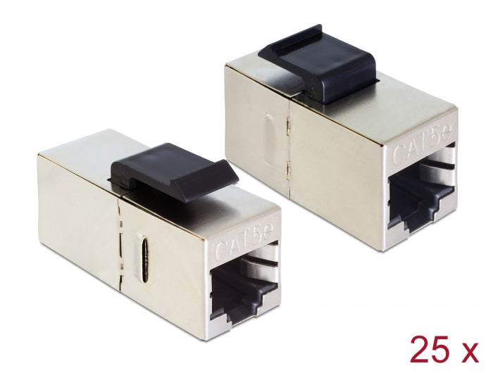 Delock 86628 Keystone Module Rj45 Jack > Rj45 Jack Cat.5E Compact 25 P ...