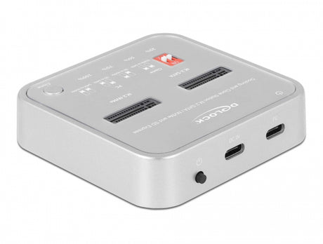 Delock 64138 Docking Station For 1 X M.2 Nvme Ssd + 1 X M.2 Sata Ssd