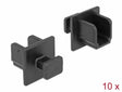 Delock 64010 Dust Cover For Usb 3.0 Type-B Female With Grip 10 Pieces Black