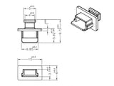 Delock 64011 Dust Cover For Usb 2.0 Type Mini-B Female With Grip 10 Pieces