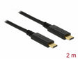 Delock 83668 Usb 3.1 Gen 1 (5 Gbps) Cable Type-C To Type-C 2 M Pd 3 A E-Marker