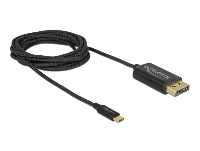 Delock 83710 Usb Cable Type-C To Displayport (Dp Alt Mode) 4K 60 Hz 2 M Coaxial