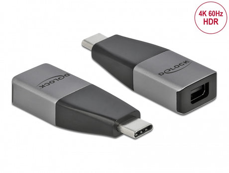 Delock 64121 Usb Type-C™ Adapter To Mini Displayport (Dp Alt Mode) 4K 60 Hz