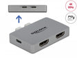 Delock 64123 Dual Hdmi Adapter With 4K 60 Hz And Pd 3.0 For Macbook