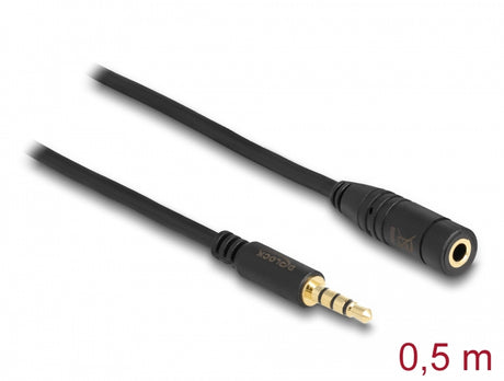 Delock 84716 Stereo Jack Extension Cable 3.5 Mm 4 Pin Male To Female