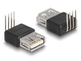 Delock 66637 Adapter Usb 2.0 Type-A Female To 4 Pin 90° Angled