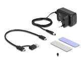 Delock 64190 Usb Type-C™ Converter For 1 X M.2 Nvme Ssd + 1 X Sata Ssd / Hdd