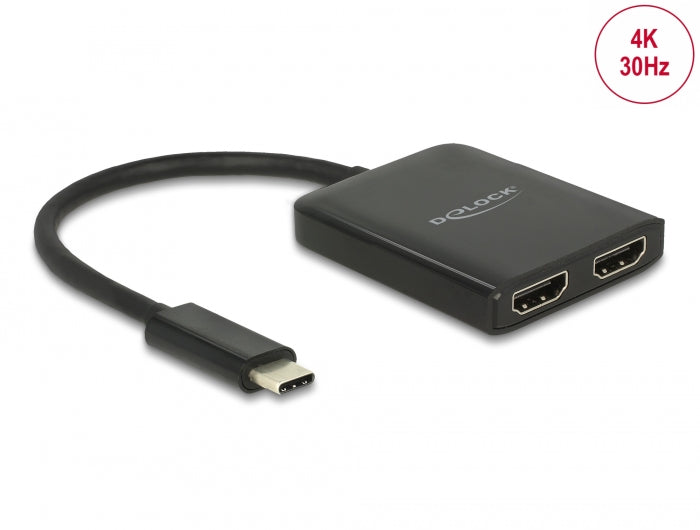 Ast Code Splitter Delock 87719 Usb Type-C™ Splitter (Dp Alt Mode) > 2 X Hdmi Out 4K 30 H ...