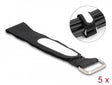 Delock 19606 Hook-And-Loop Cable Tie With Loop And Label Tap L 203 X W 20 Mm
