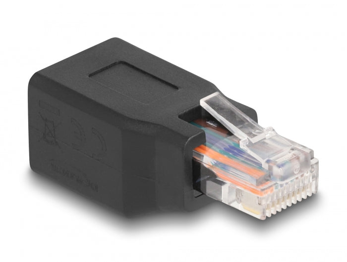 Delock 66991 Adapter Rj50 Plug To Jack Pin Out 1:1 Black - Industrial ...