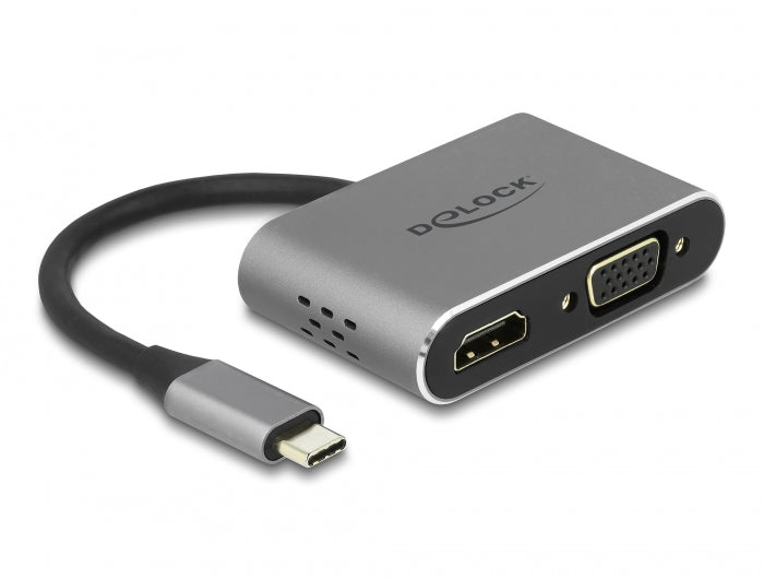 Delock 64074 Usb Type-C™ Adapter To Hdmi And Vga With Usb 3.2 Port And Pd