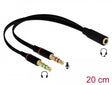 Delock 65967 Headset Adapter 1 X 3.5 Mm 4 Pin Stereo Jack Female