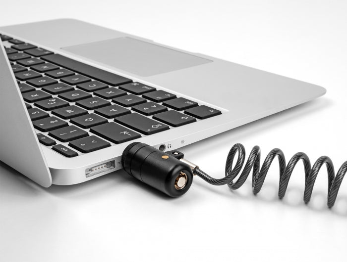 Navilock 20917 Laptop Security Coiled Cable For Usb Type-A Port With Key Lock