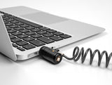 Navilock 20917 Laptop Security Coiled Cable For Usb Type-A Port With Key Lock
