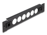 Delock 66899 10″ D-Type Patch Panel 6 Port Tool Free Black
