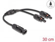 Delock 88222 Dl4 Solar Splitter Cable 1 X Male To 2 X Female 30 Cm Black