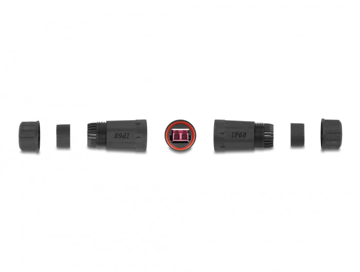 Delock 87879 Optical Fiber Cable Connector Lc Duplex Female To Lc Duplex Female